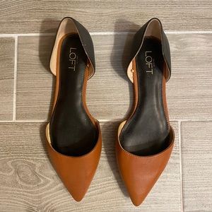 Loft brown and black flats